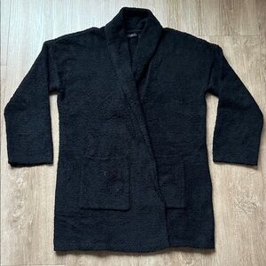 NWOT RDI Black Soft Cozy Wrap Cardigan Size Small